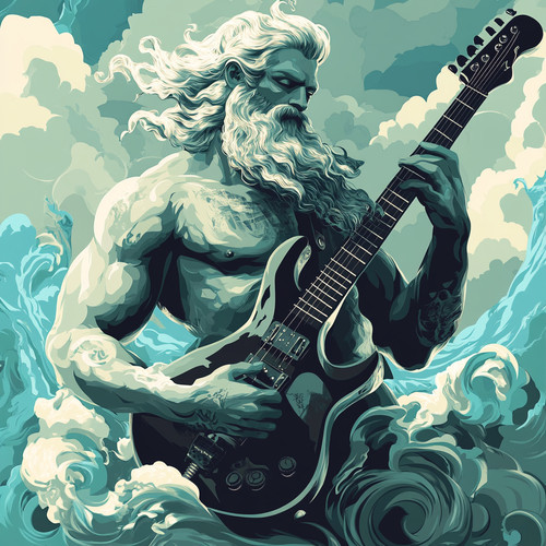 Wandtattoo aufkleber poseidon - aufkleber,