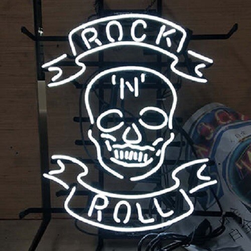 Rock roll tattoo schädel - n,