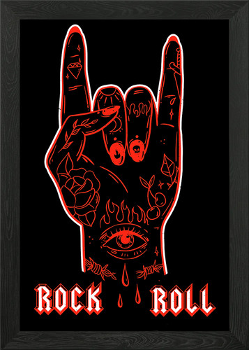 Rock roll metall - rock, tattoo