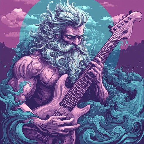Wandtattoo aufkleber poseidon - aufkleber,