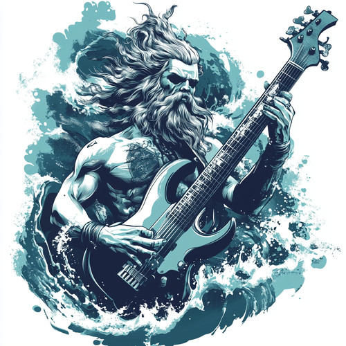 Wandtattoo aufkleber poseidon - wandtattoo,